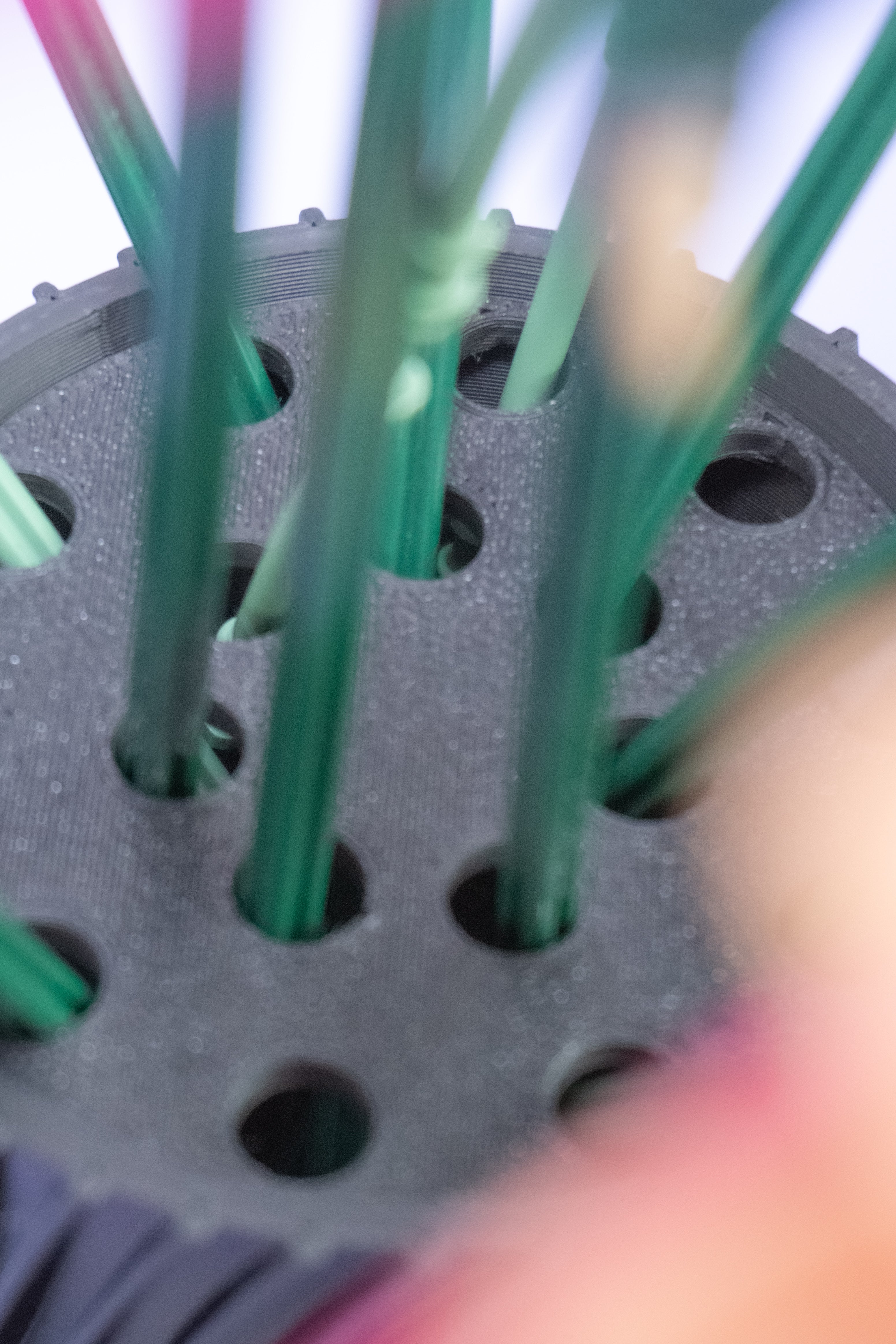 Vase with holder for LEGO® Botanical Flowers